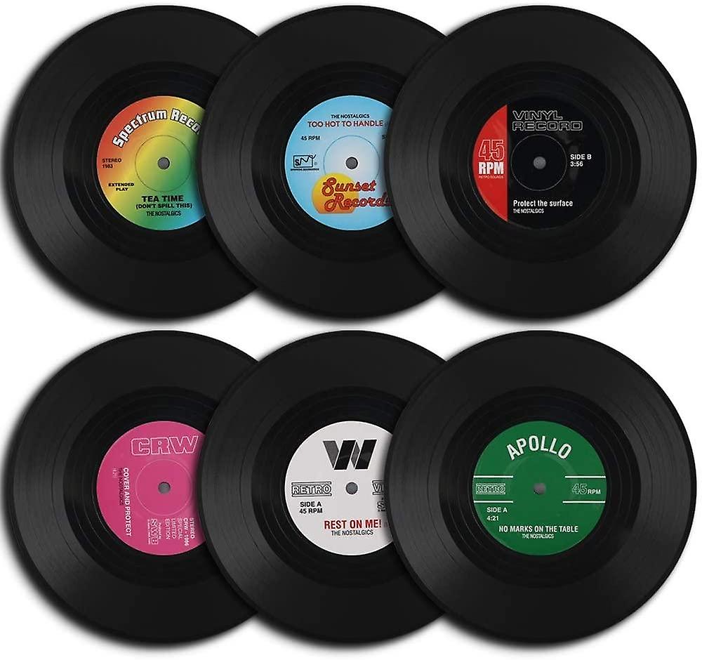 6 Pcs/Set Home Table Cup Mat Creative Decor Coffee Drink Tableware
