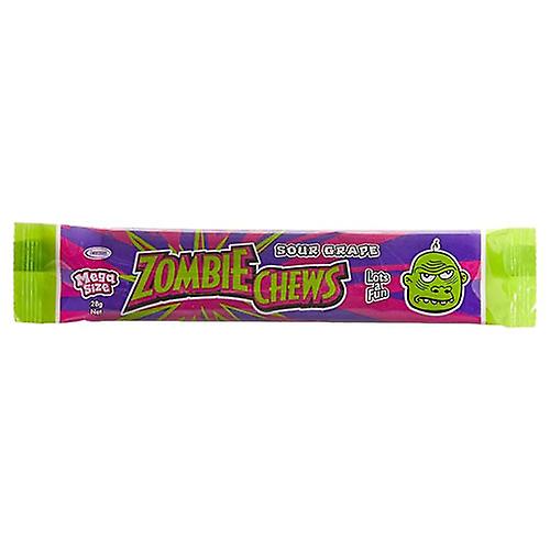 GRAPE Zombie Sour Chews 72 Pieces Frightful Delicious Tangy Fruity Taste