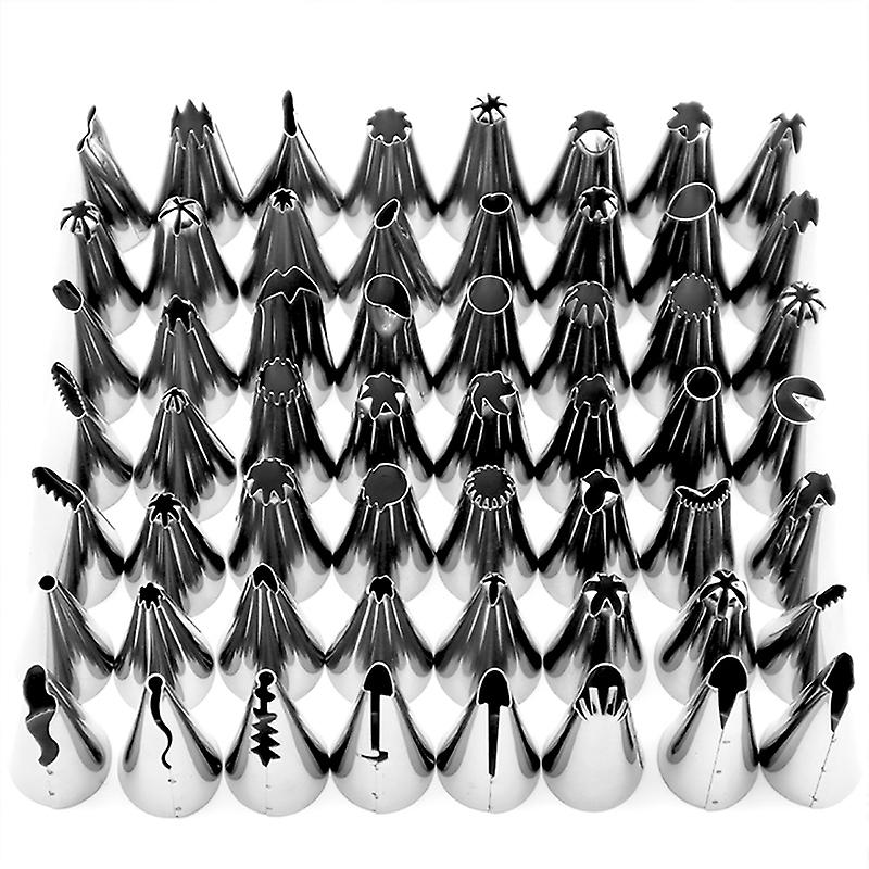 56Pcs/Set Cake Nozzle Cake Decorating Tip Set Cream Sprinkler Cake DIY Modeling Tool