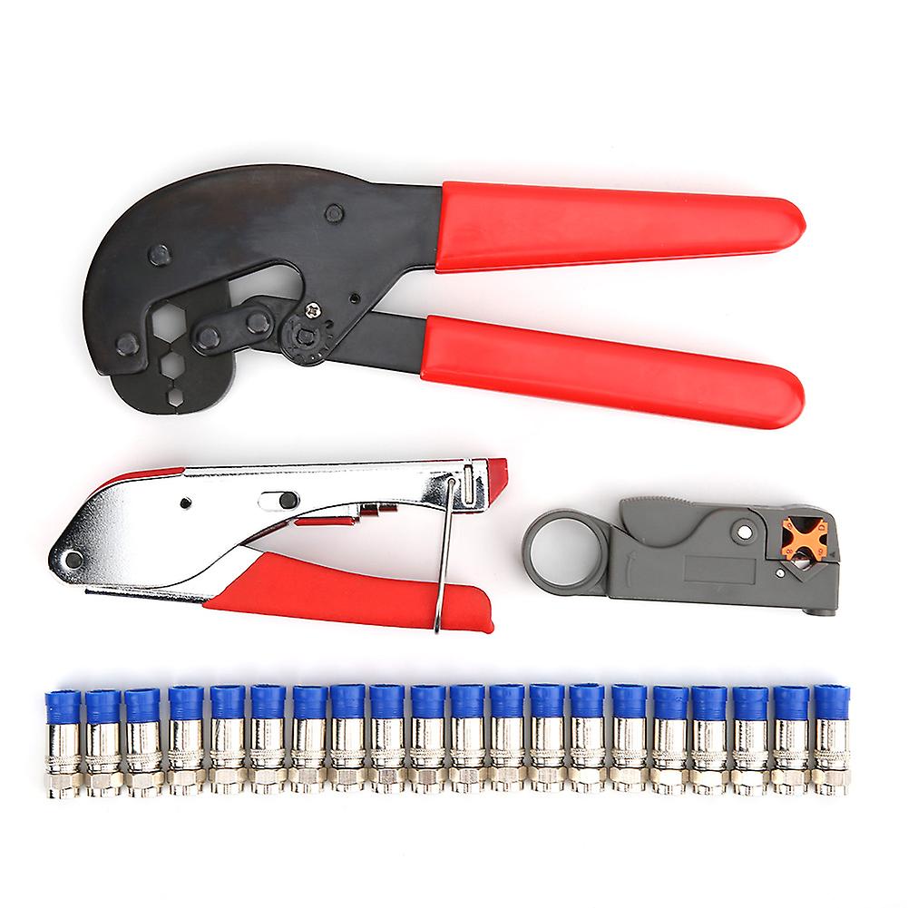 Multi-function Network Pliers Set F-Type Cable Crimper Squeezing Pliers Wire Stripper