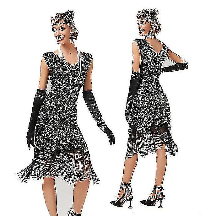 Women's 1920s Vintage Sequined Party Dress