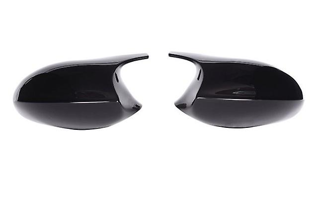 2xMirror Cover E90 Car Side Door Rearview Side Mirror Cover Cap For BMW E90 E91 2005-2007 E92 E93 2006-2009 M3 Style E80 E81 E87