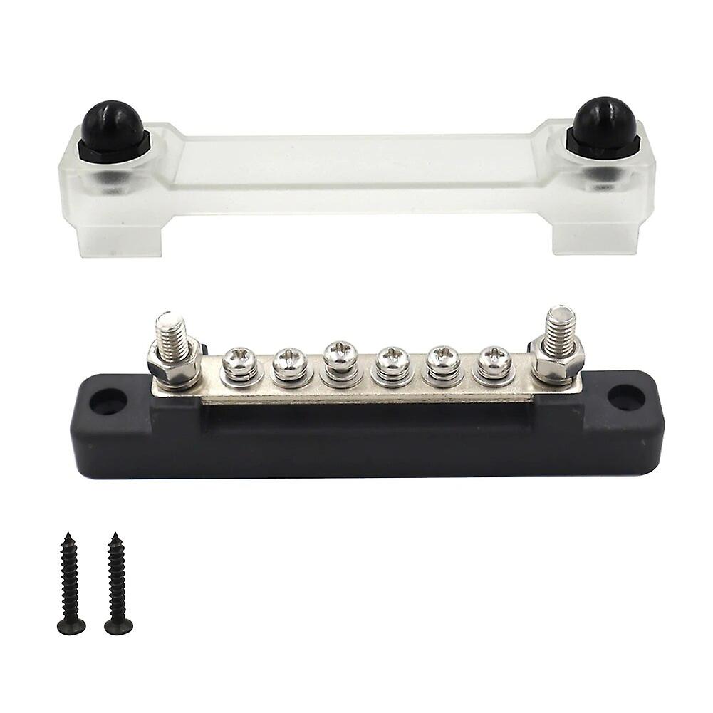 Universal Power Distribution Terminal Block With Transparent Cover Termianl Bus Bar For Automotive Car Marine Boat Power System