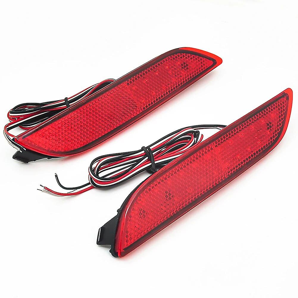 3d Optic Led Bumper Reflector Lights For 2018-up Toyota Camry, Function As Tail, Brake Rear Fog Lamps And Turn Signal Light