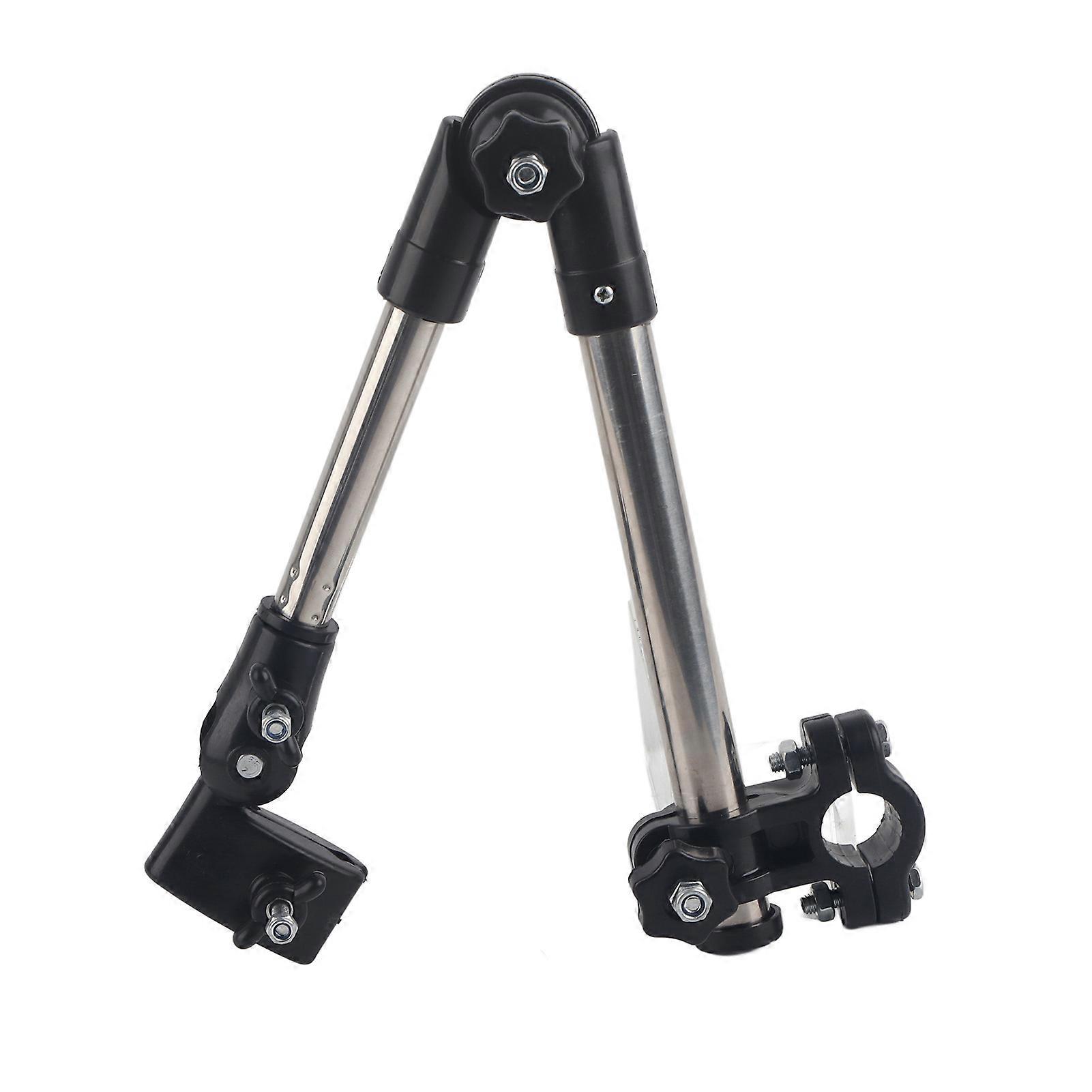 Support de parapluie extensible réglable à 360° pour poussette, landau, vélo, chaise, noir