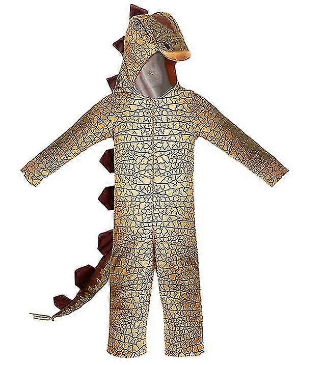 Spiny Stegosaurus Plush Jumpsuit - Kids Dinosaur Onesie Costume With Spines, Tail, Scales (Size Small) - View #8
