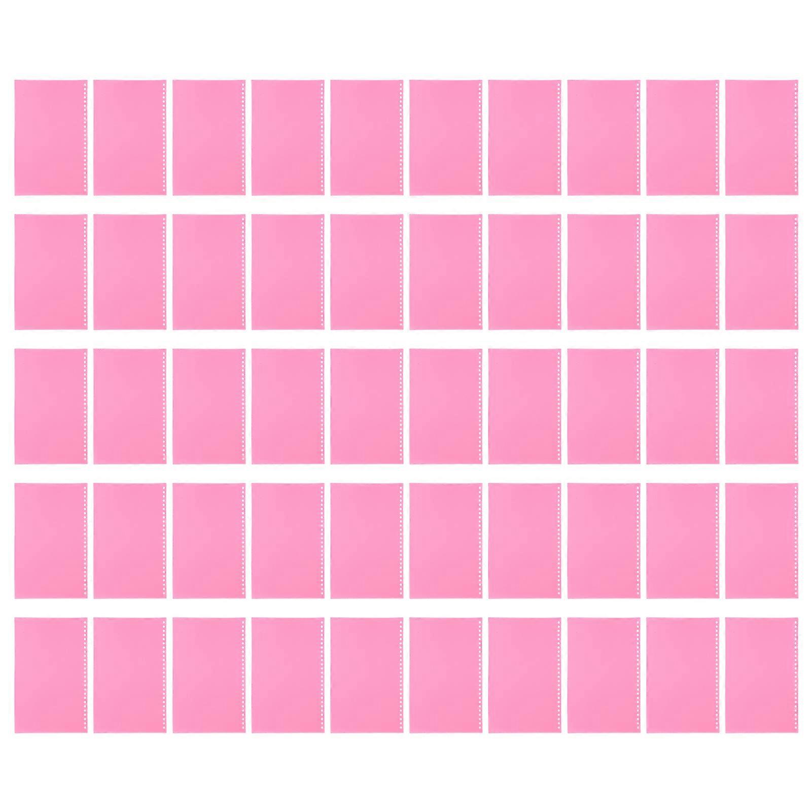 B5 26 Paper Cover Frosted Translucent Waterproof Rollable PP Page Binding Cover for Reports Presentations 50pcs Red