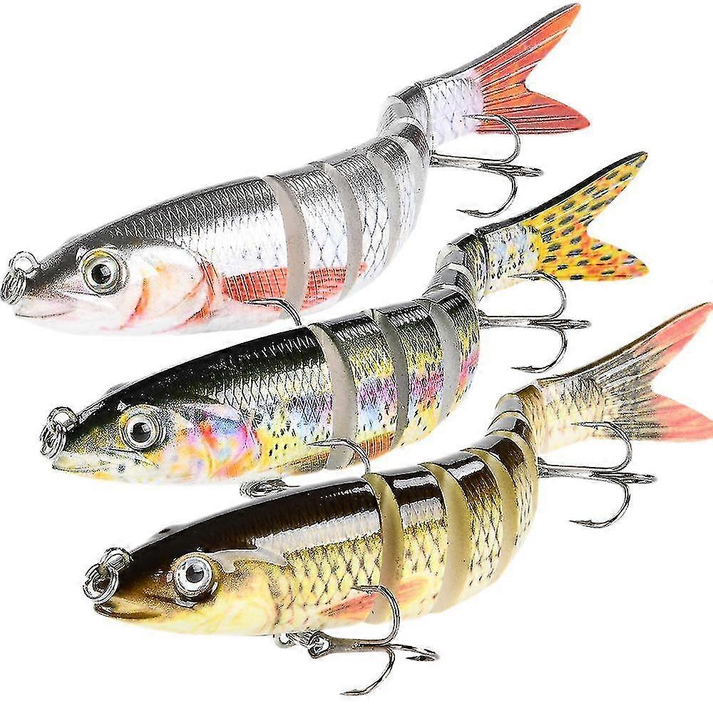 Robotic Fishing Lure: Electric Wobbler for Pike, Multi-Jointed Bait with 9 Segments, Auto Swimming Swimbait