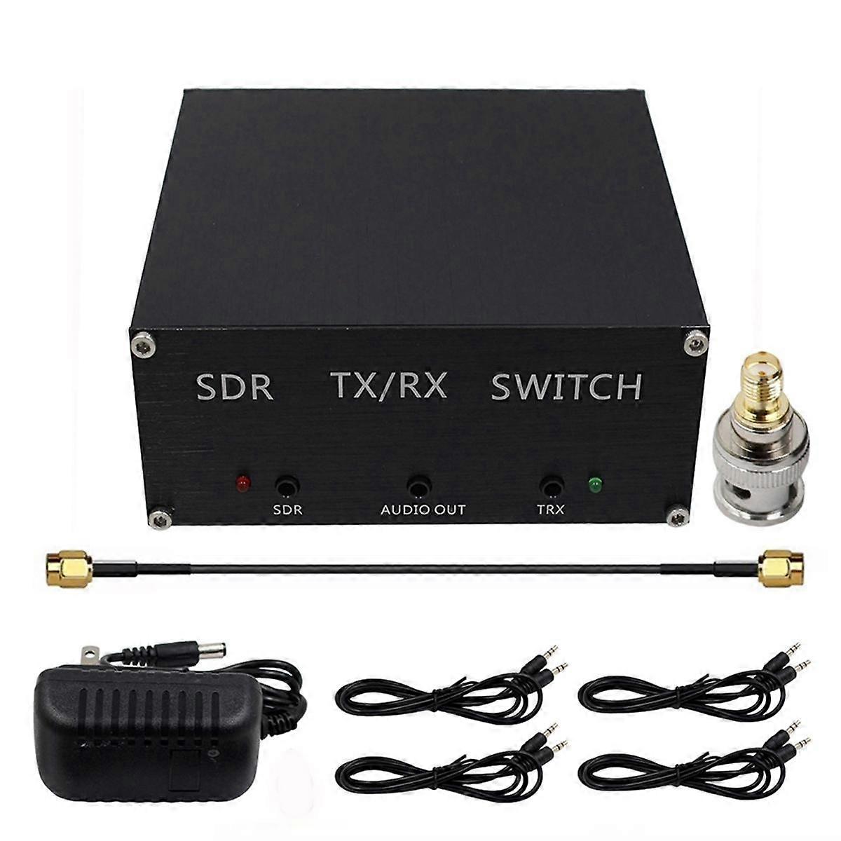 160MHz 100W Antenna Sharer SDR Transceiver Switch Box Aluminum Alloy Case US Plug