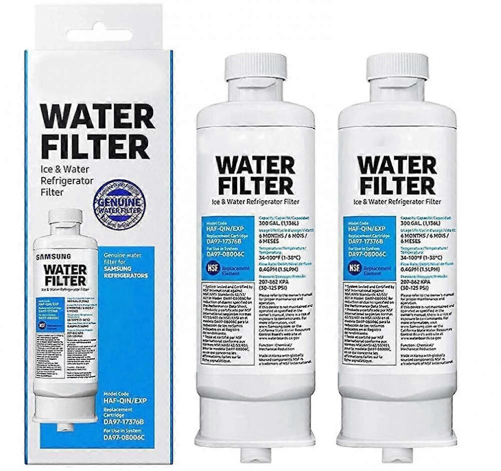 Ersatz-Kühlschrank-Wasserfilter, kompatibel mit Samsung DA97-17376B DA97, 2er-Pack