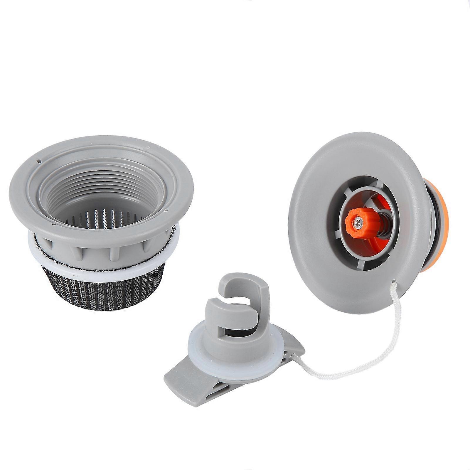 Air Valve Cap Waterproof with Filter Mesh PVC for Inflatable Boat Surfboard Canoe Kayak Dinghy Raft E2U311