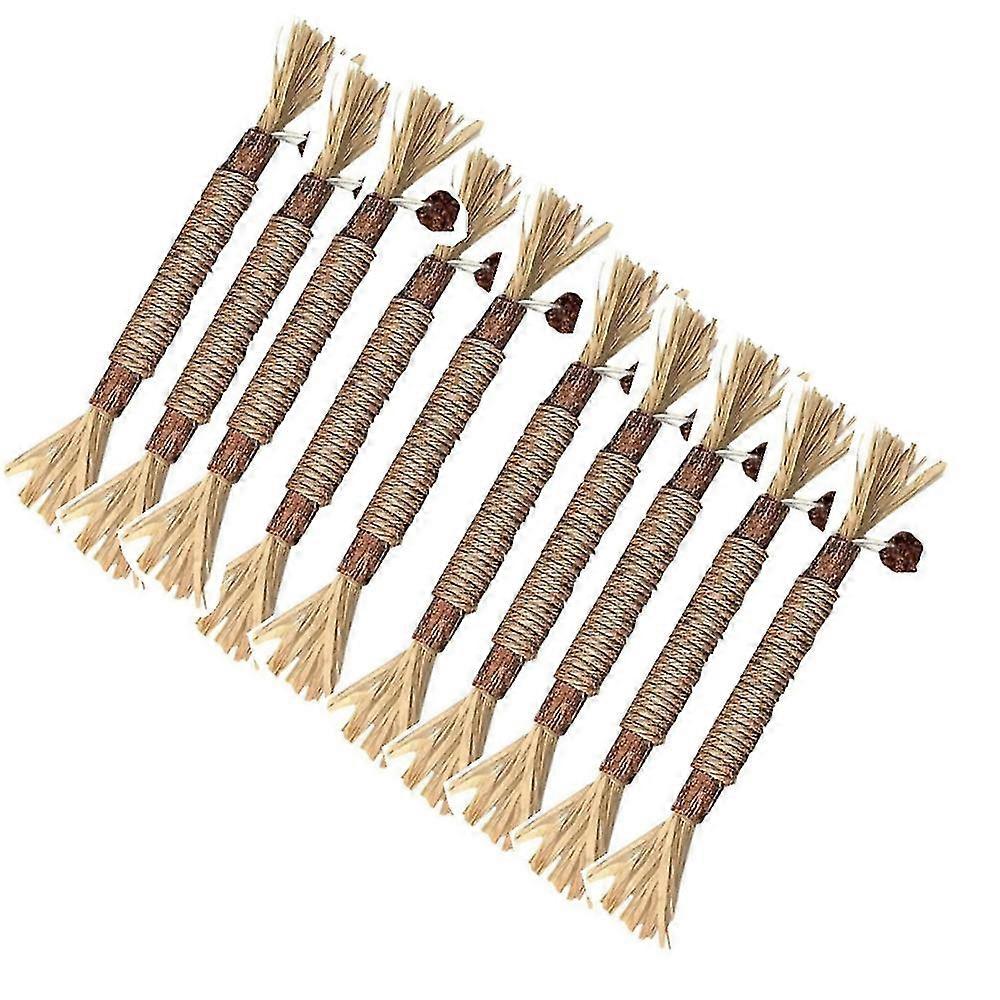 5-10X Cat Toys Silvervine Chew Stick Kitten Treat Catnip Toy Cleaning Teeth Toys