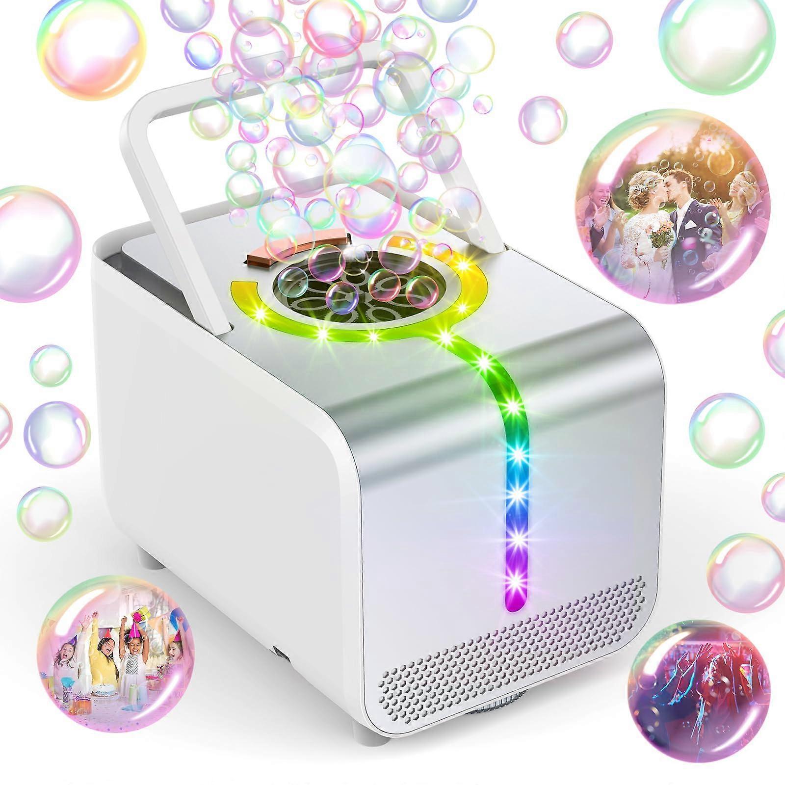 Bubble Machine, Bubble Blower For Party 90Adjustable, Durable Automatic Bubbles Toys For Kids 20000+ Bubbles Per Mins, Bubble Ma