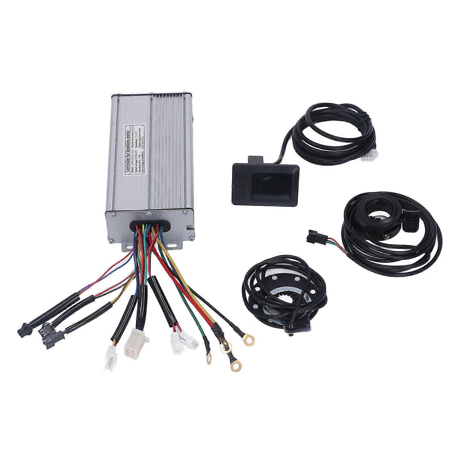 30a Electric Bike Motor Controller Kit Sine Wave Controller With Lcd7c Panel For 48v 1000w 1500w Motor
