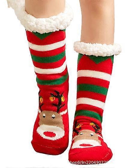 Women's Winter Fuzzy Warm Socks, Non Slip Soft Christmas Sock