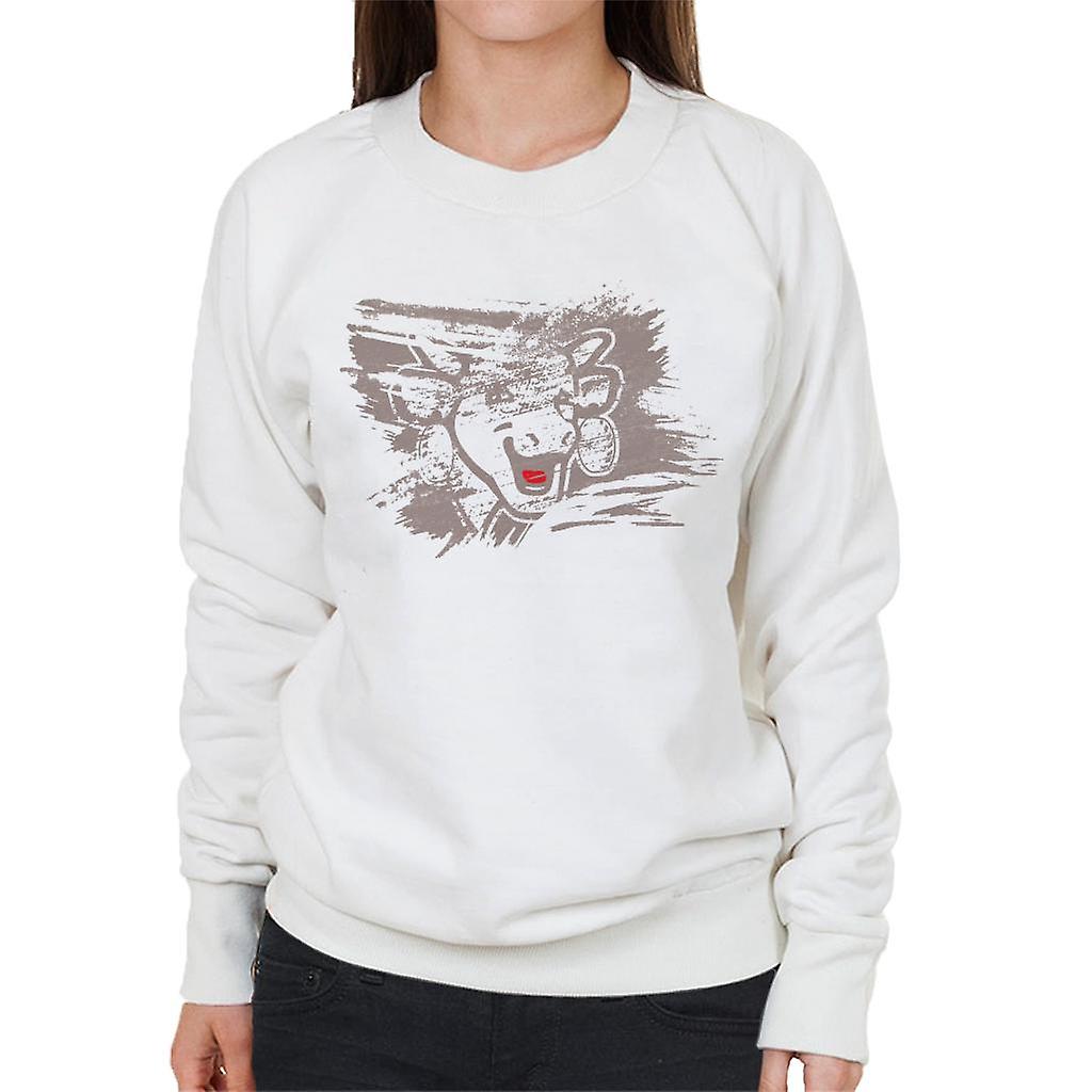 The Laughing Cow Brushstroke Women's Sweatshirt