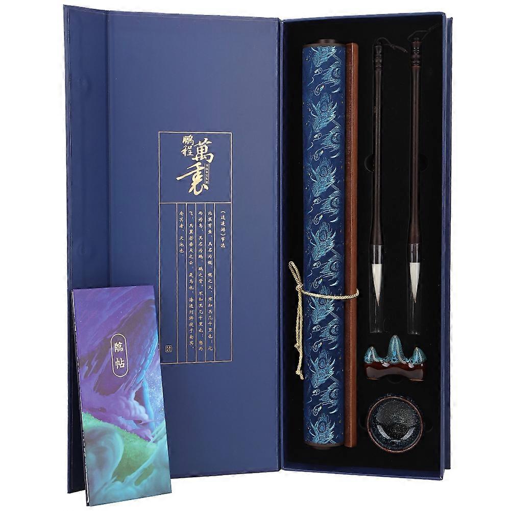 סט בד כתיבה במים לשימוש חוזר קליגרפיה סינית תרגול ציור כלי מברשת מתנה
