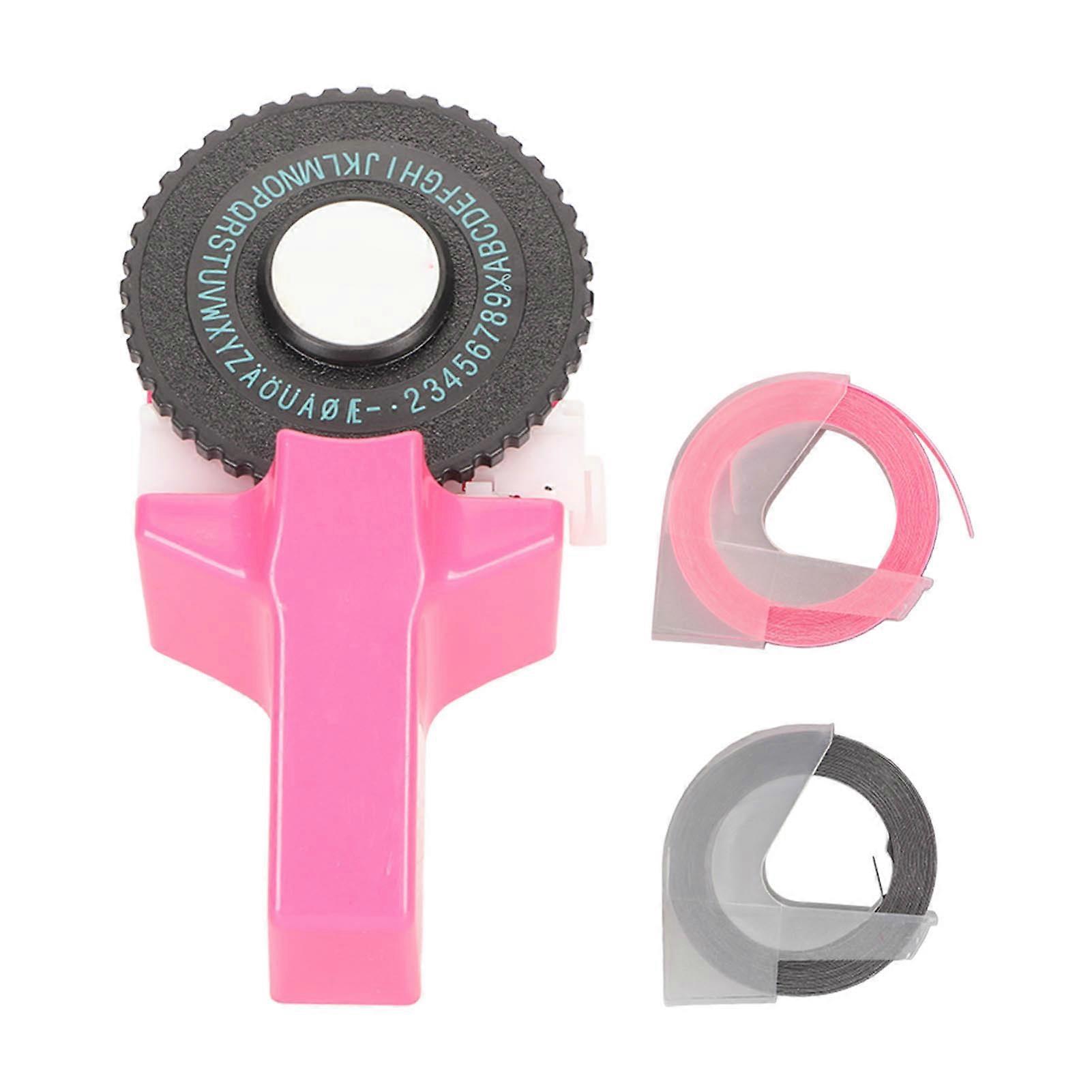 Embossing Label Maker Kleine Draagbare Ergonomische Ontwerp Handmatige Handheld Label Printer voor Scrapbooking DIY