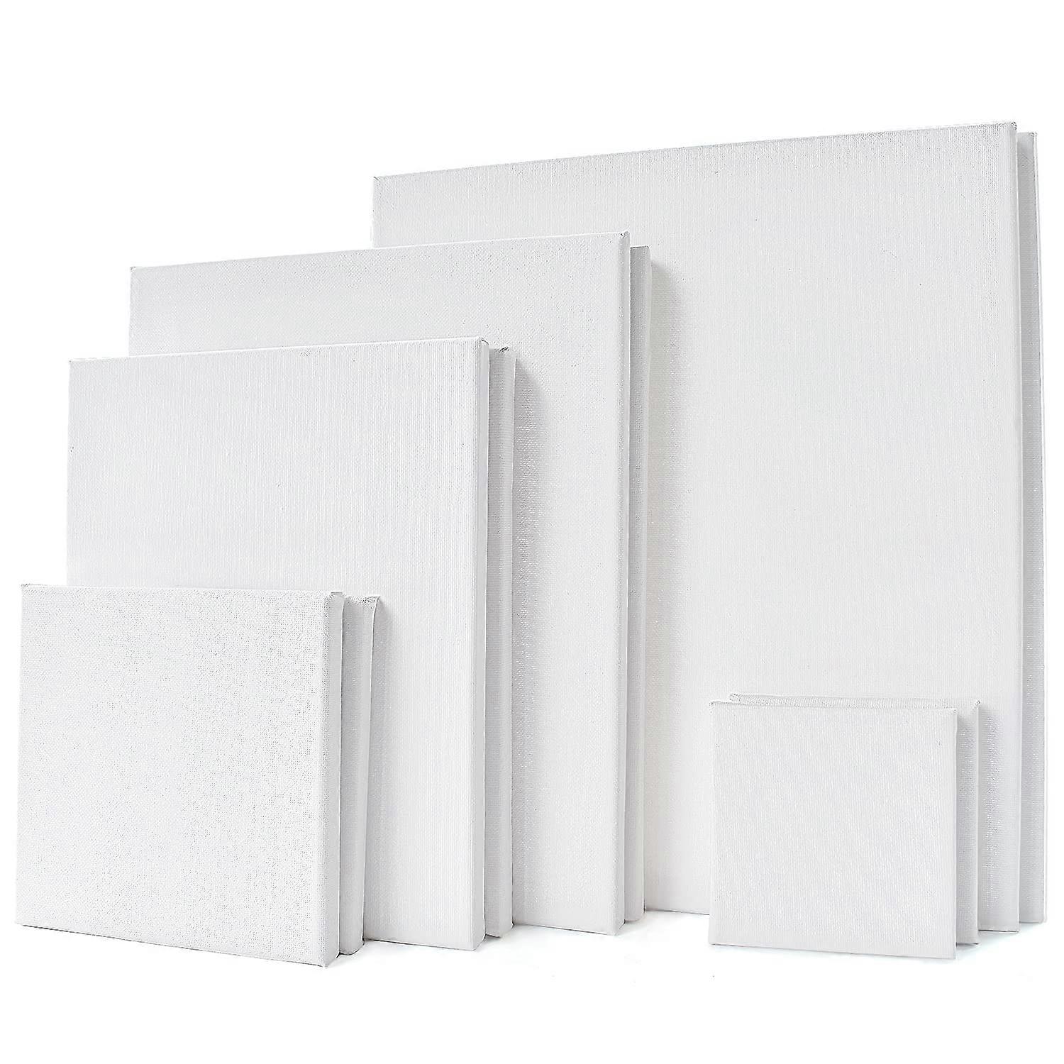 Canvas set - canvas for painting - canvas frame stretcher frame - blank canvas panels in various sizes - suitable for artists, amateurs, beginners and