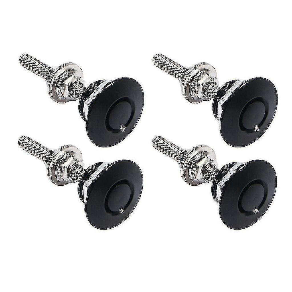 4x Car Push Button-bonnet Hood-pin Lock-clip Quick Release Latch Hood