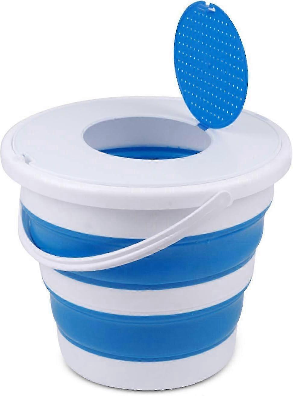 New Multifunctional Folding Bucket with Lid, 10L