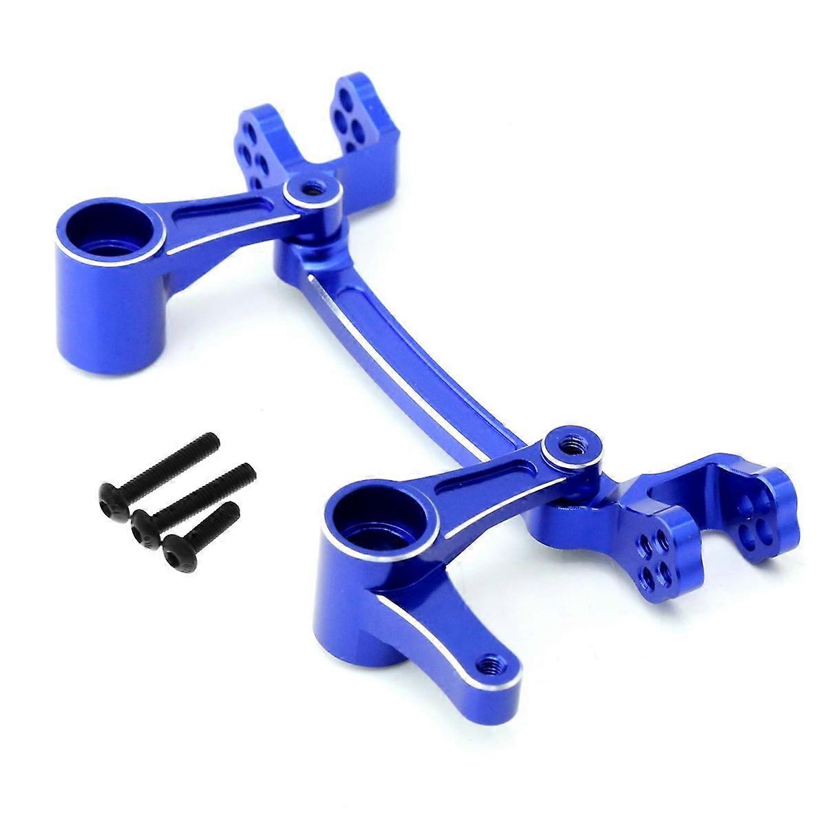 Aluminum Alloy Steering Assembly for Arrma 1/8 Mojave RC Car Upgrade Parts Accessories Blue