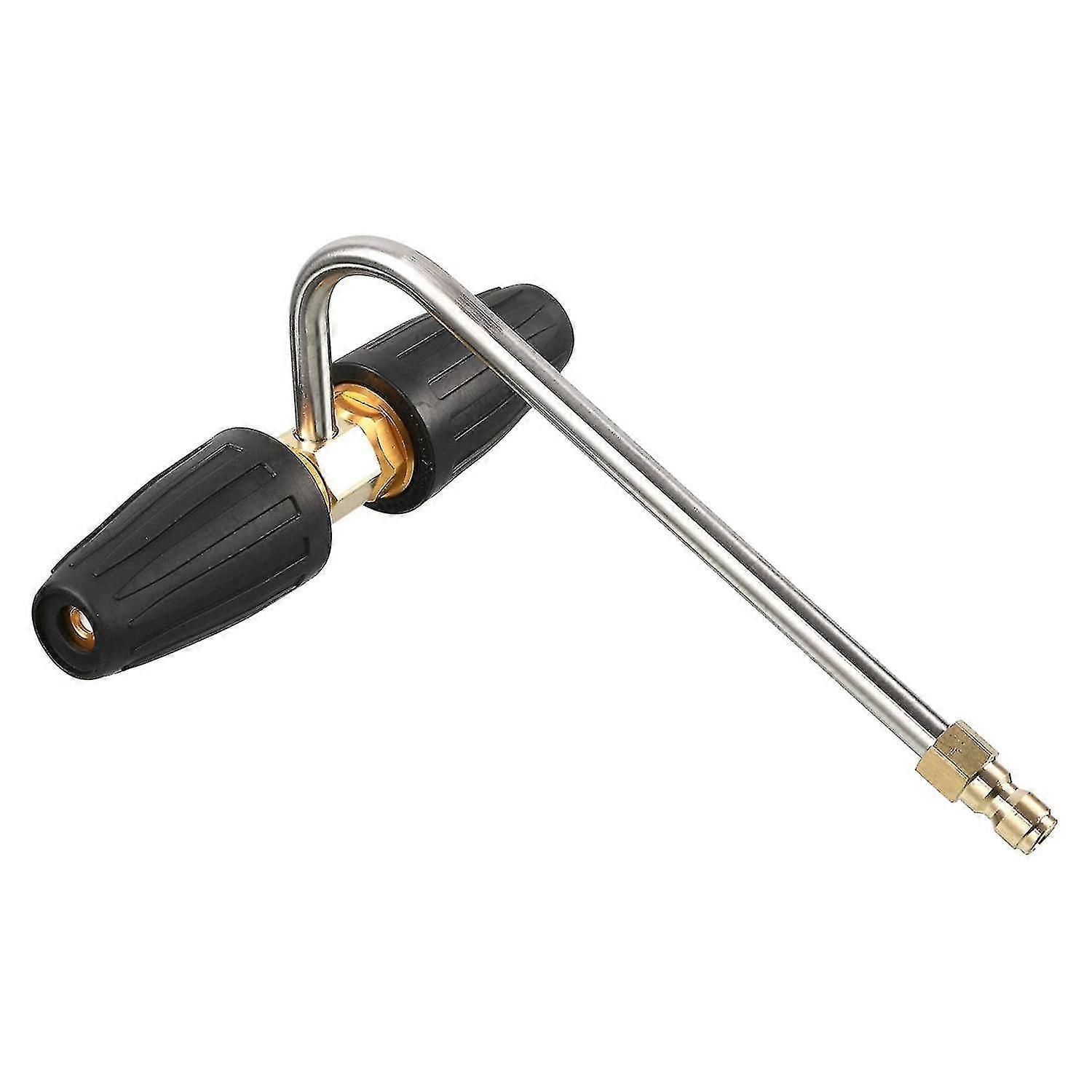 Gutter Cleaner Attachment for Pressure Washer, 2 Rotating Turbo Nozzle, 1/4 Inch Quick Connect, 400