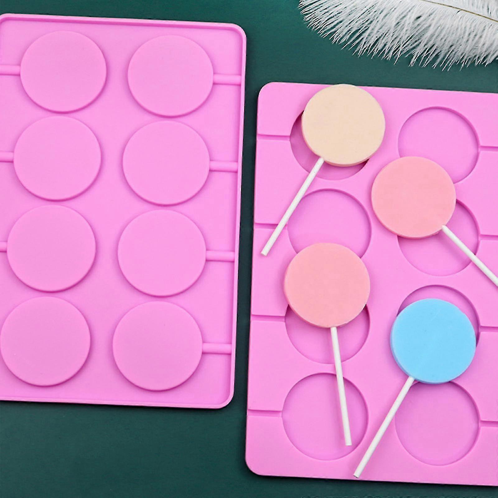 Food Grade Silicone Lollipops Mold, 8 Cavities Diy Dessert Maker For Home Kitchen
