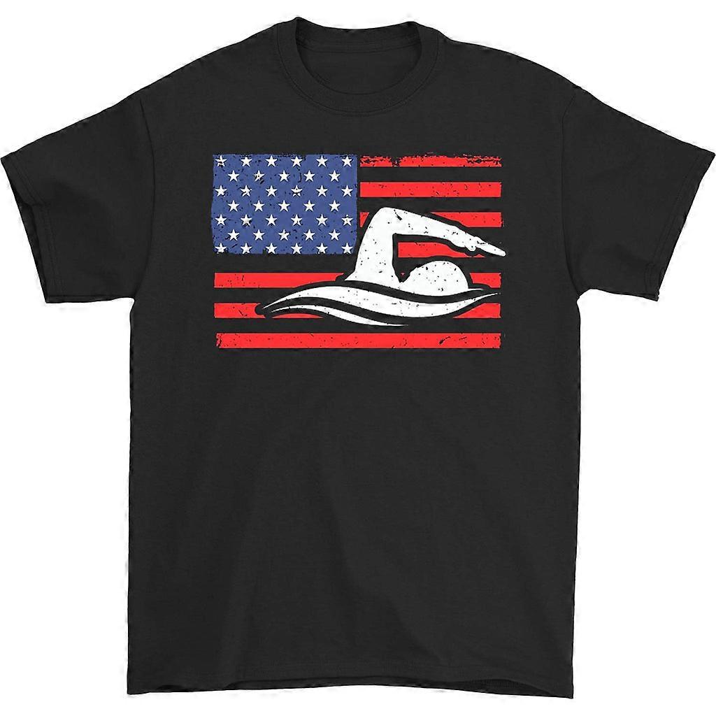 Amerikan lippu uima T-paita