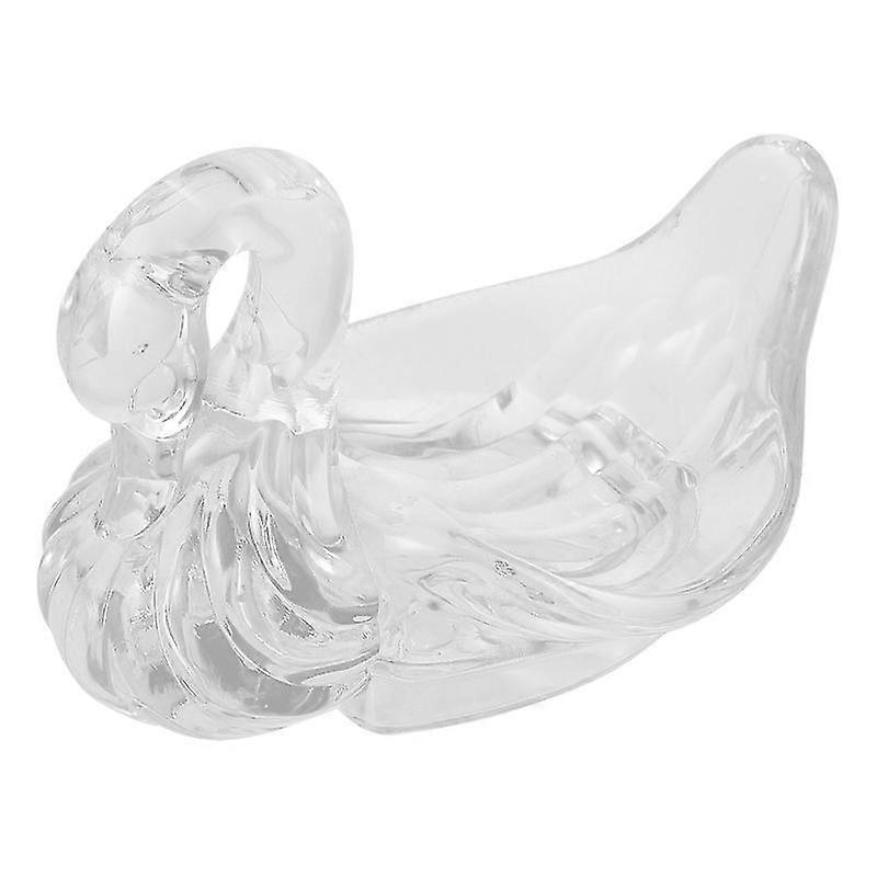 1pc acrylic soap holder transparent swan shape soap dish (assorted color)