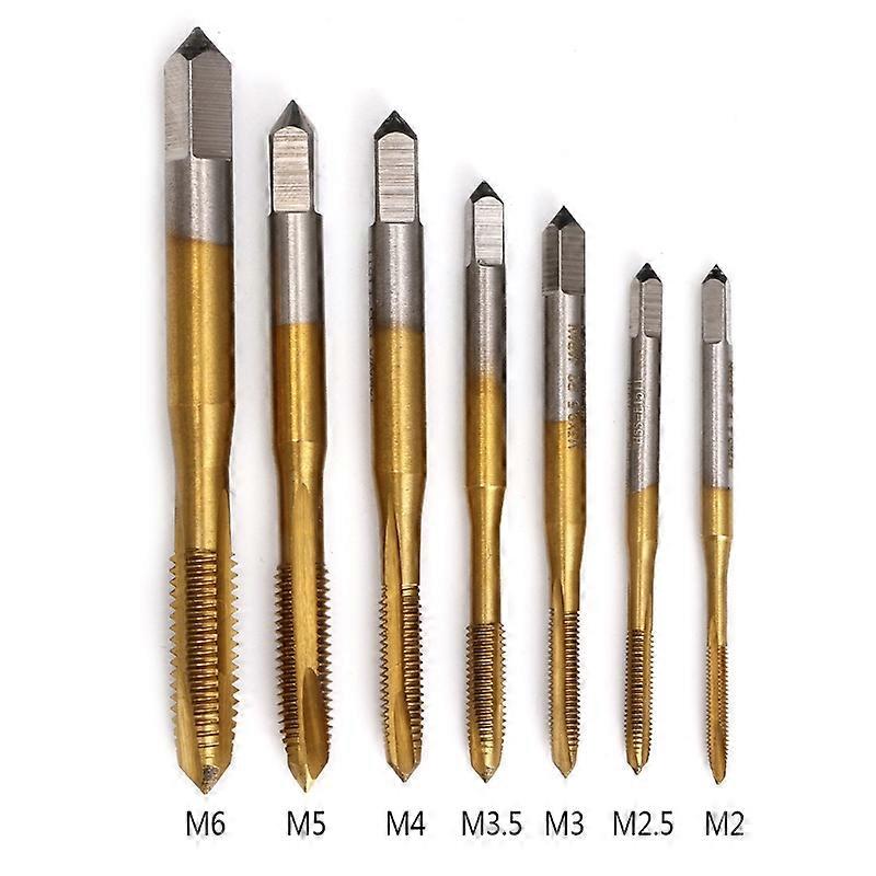 Hand tool titanium machine tap M2 M25 M3 M35 M4 M5 M6 HSS metric straight slot thread tap tap