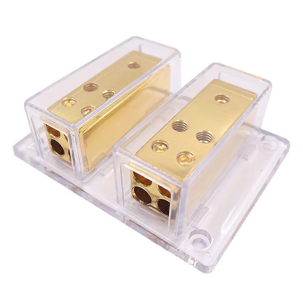 Car Audio Amplifier Power Distribution Block 2 in 8 Out Way Power Ground Distributo Blocks Car Ampl