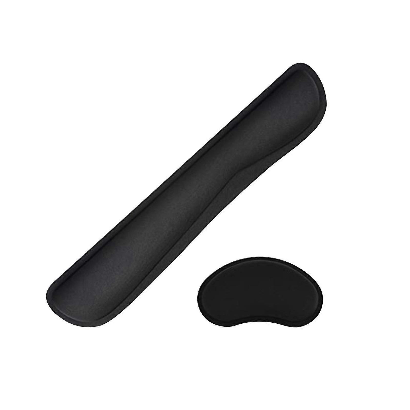 Gel Memory Foam Ergonomic Wrist Rest, Slip And Stain Resistant, Comfortable Mouse Pad Cushion,Memory Foam Keyboard Pad And Wrist Support Keyboard Supp