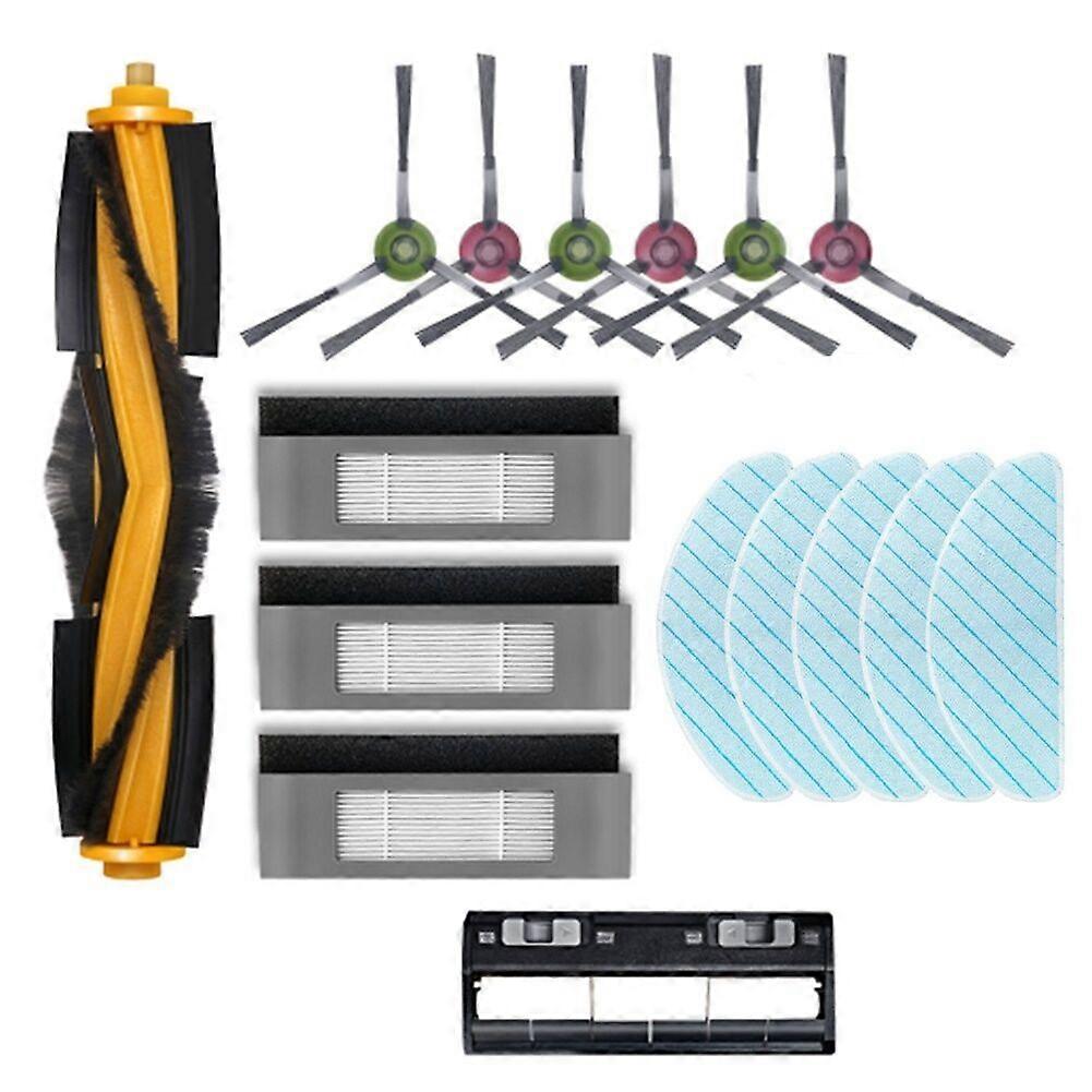 16PCSfor DeebotT9T9maxT9 PowerT10RobotVacuumCleanerwithBrushDustBoxFilterCleaningRep