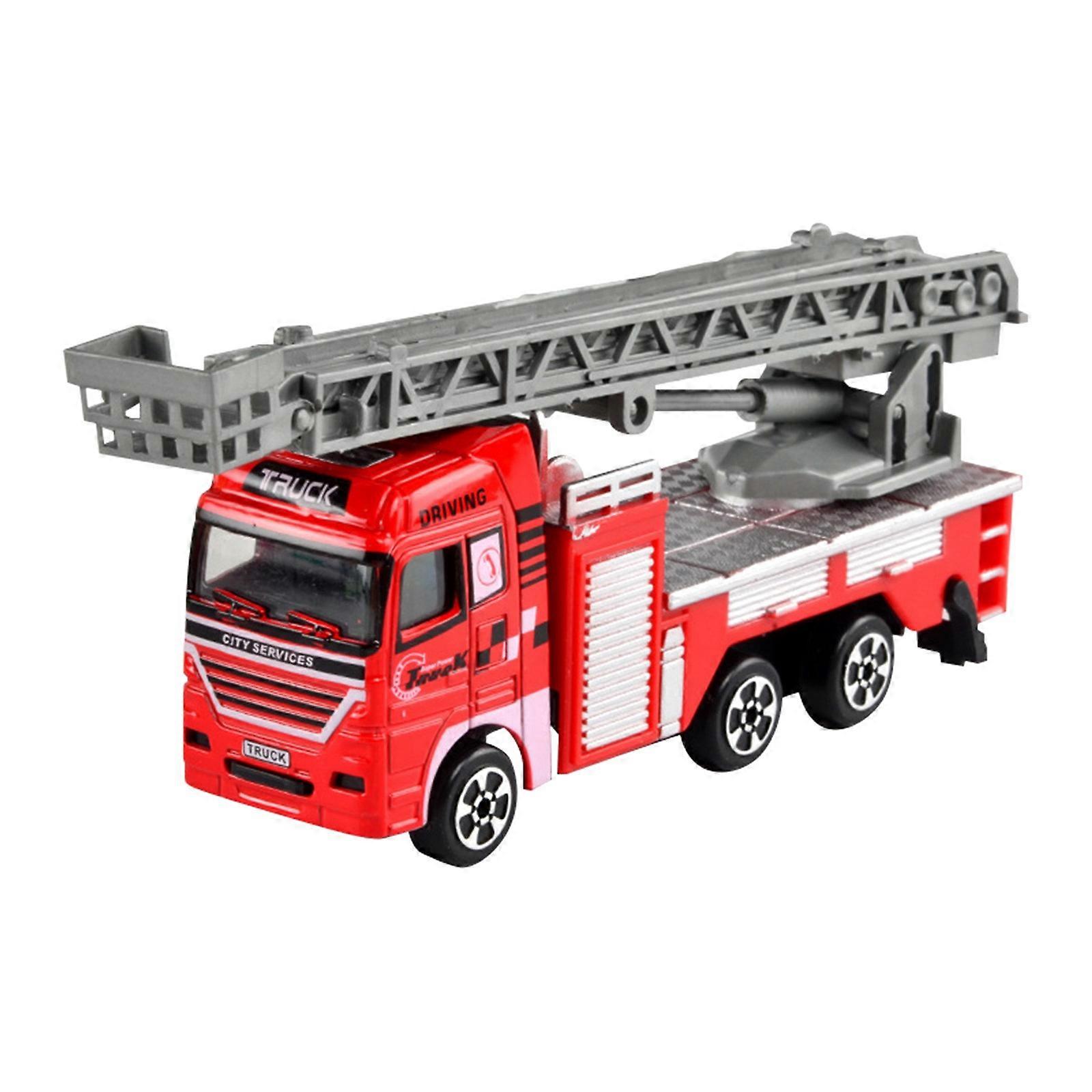 Emergency Realistic Fire Engine Toys Simulation Alloy Children's Model Toy 241400