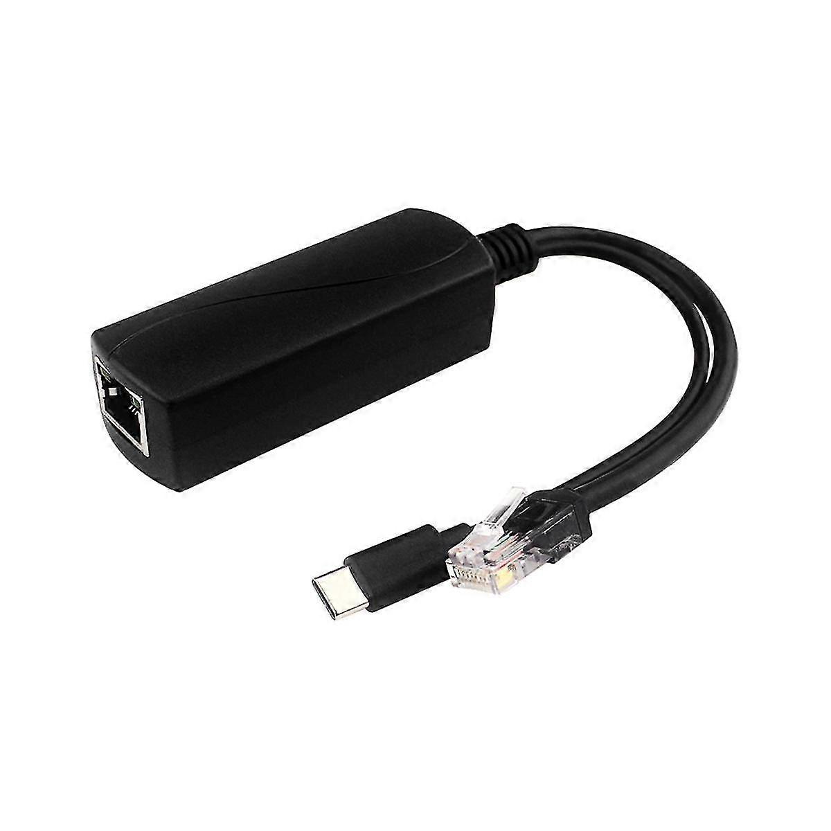 Gigabit Poe Splitter 5v3a 1000mbps Type-c Power Over Ethernet For For For Ip Camera For 4