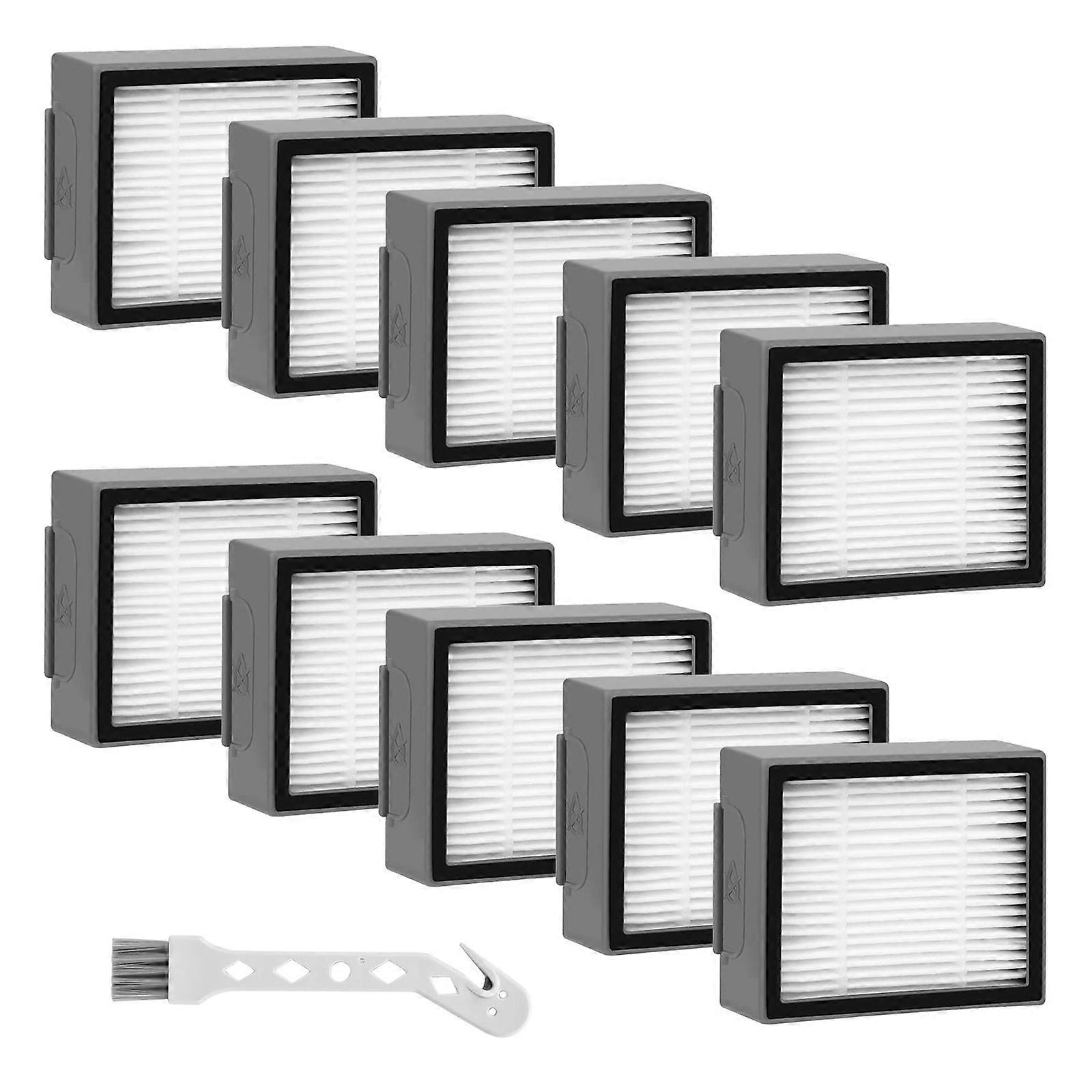 10 Pack HEPA Filter Replacement for I&E Series E5 E6 E7 I3 I3+ I4 I6 I6+ I7 I7+ I8 I8+/Plus Robot V