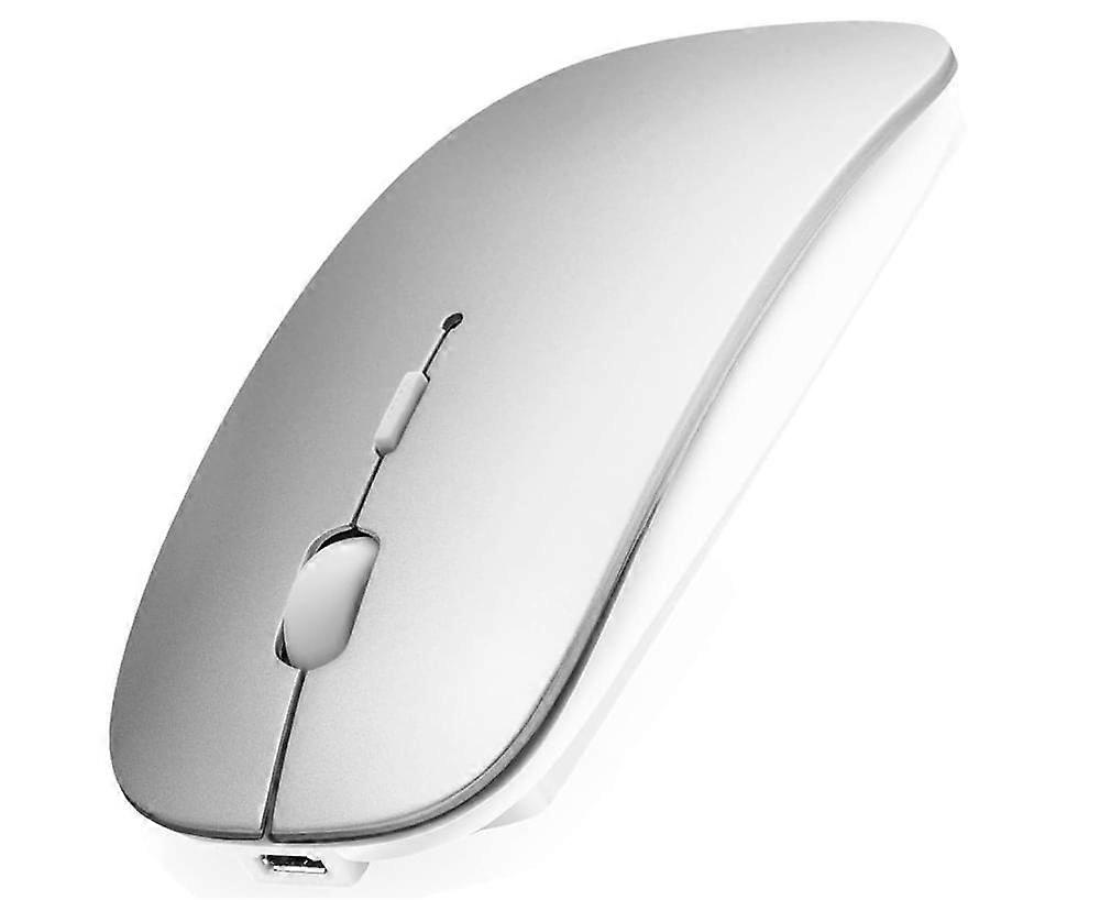 Bluetooth Mouse for Laptop/iPad/iPhone/Mac(iOS13.1.2 and above) / Android PC/Computer, Rechargeable Noiseless Mini Wireless Mouse for Windows/Linux/Ma