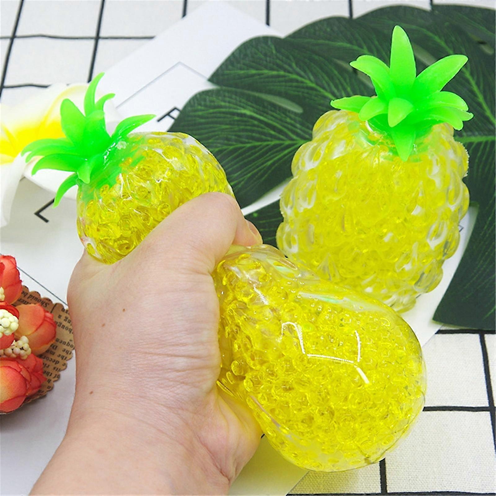Spongy Bead Decompression Pineapple Decompression Toy Pressure Reliever 10ml