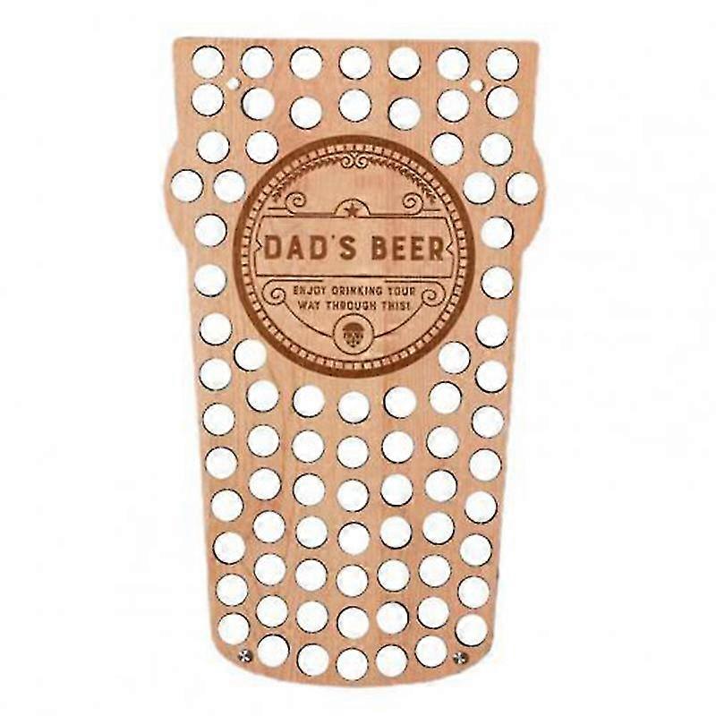 Dad Wine Bottle Cap Display Map Beer Collection Holder Unique Design Fathers Day Gift Beer Bottle C