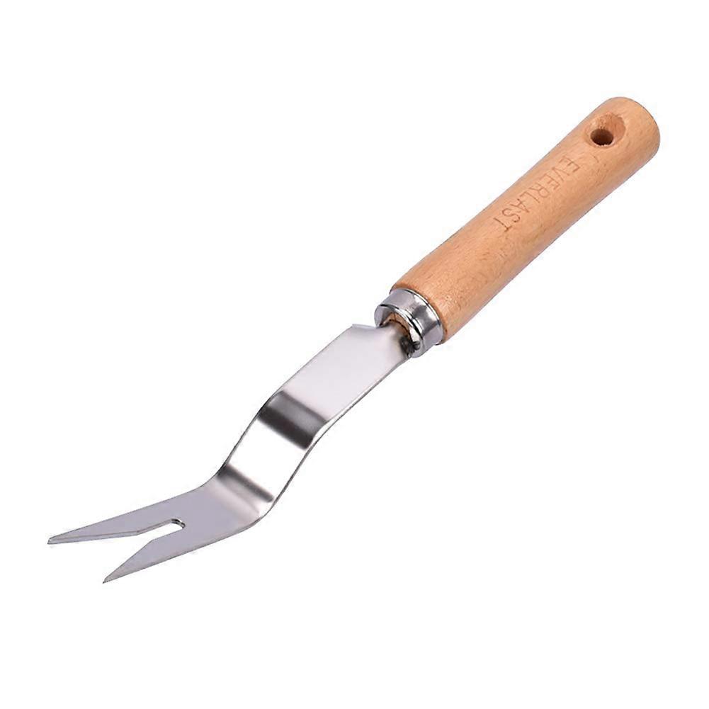 Stainless Steel Courtyard Lawn Weeding Digger Handle Shovel Fork Garden Tool KAESI