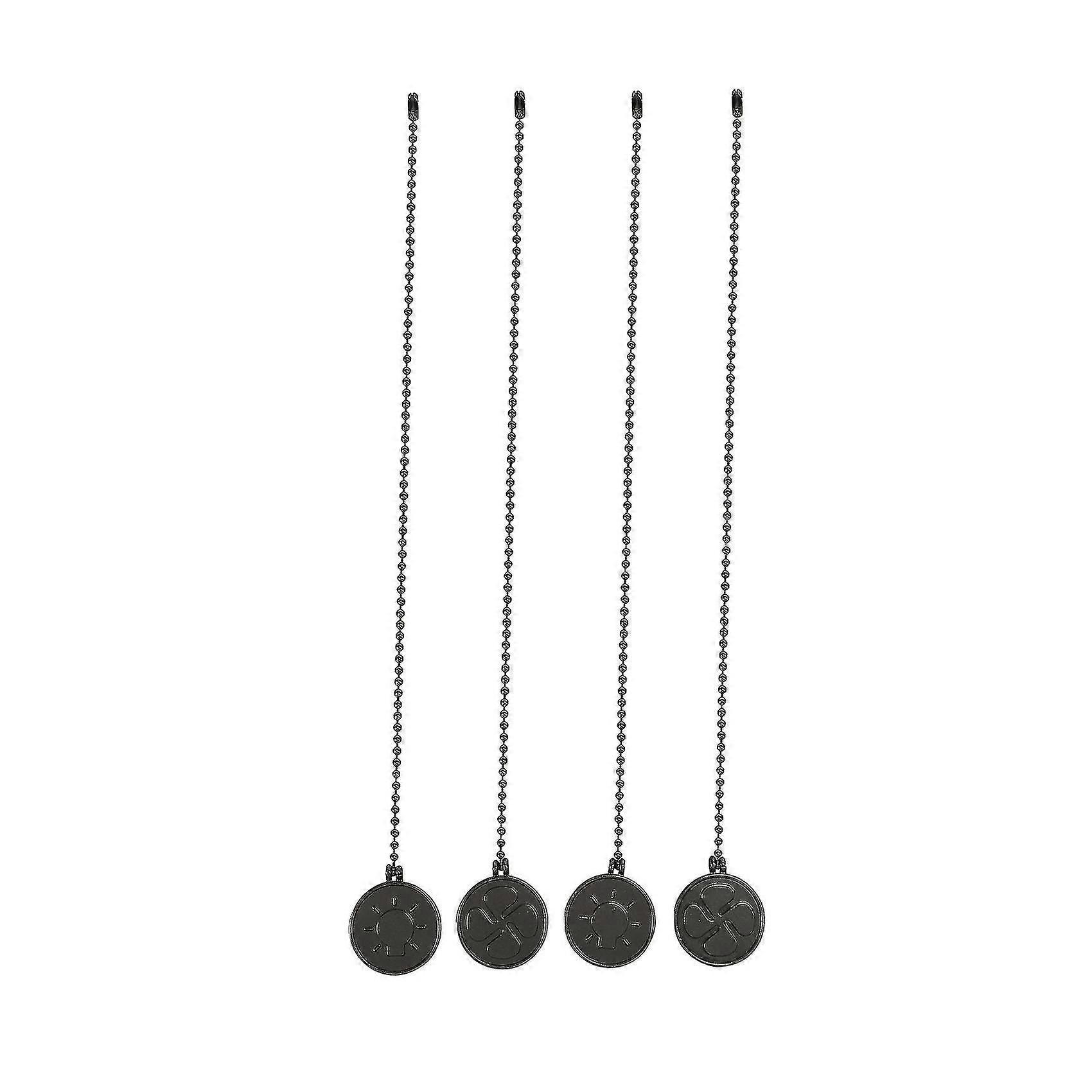 Ceiling Fan Pull Chain Set, 4 Pieces Bulb And Fan Pattern Pull Chain Extension Fan Pull Chain Penda
