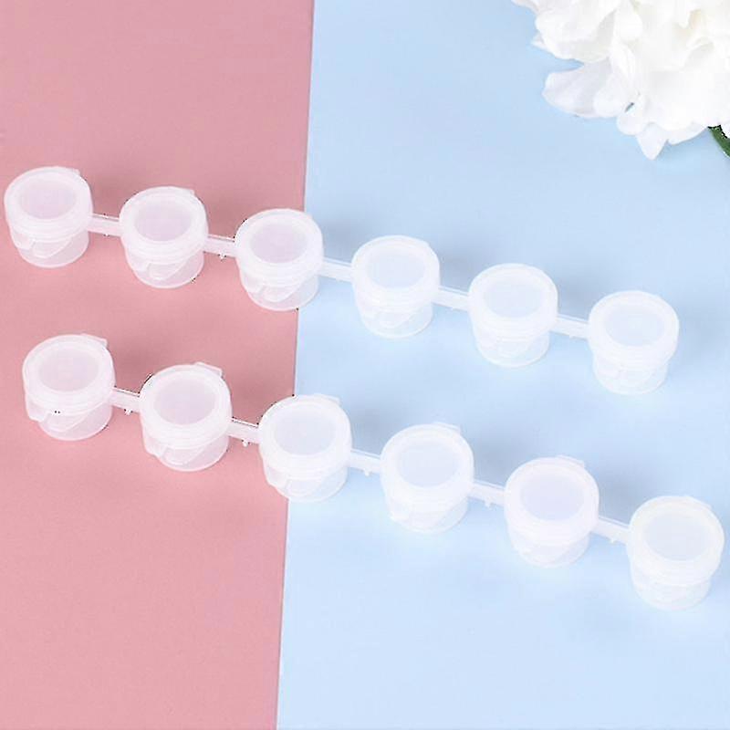 30pcs Empty Paint Strips Paint Cup Pots Clear Storage Containers Painting Tool