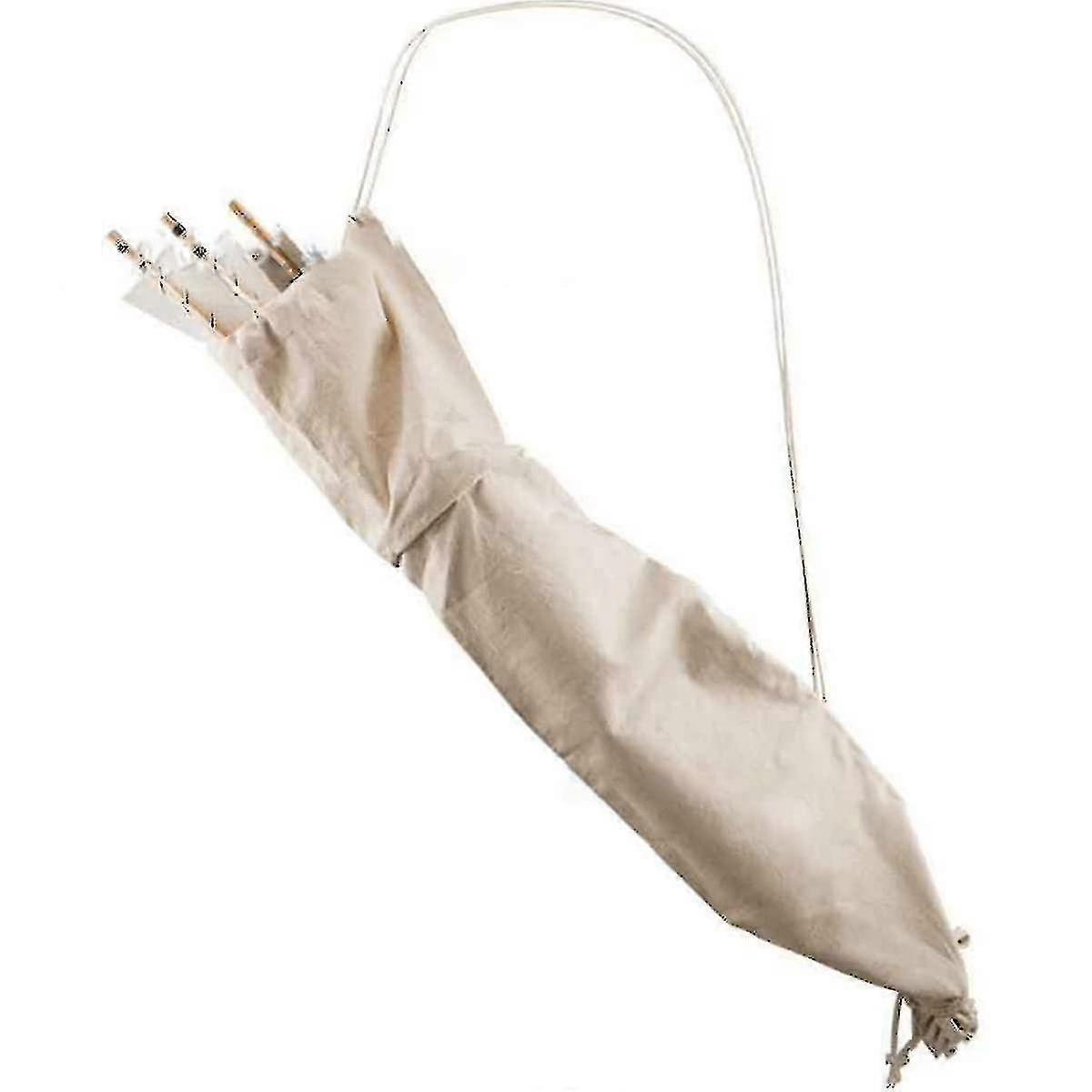 Medieval Retro Canvas quiver With Laces, Strap-style Hand-woven quiver, Portable Lightweight Bow