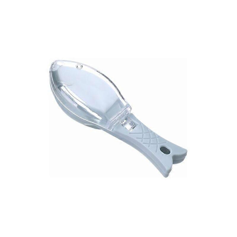 1 pcs Fish Scale Scraper, ABS Plastic Fish Scaler Fish Skin Peeler with Transparent Lid for Home, Kitchen, Restaurant