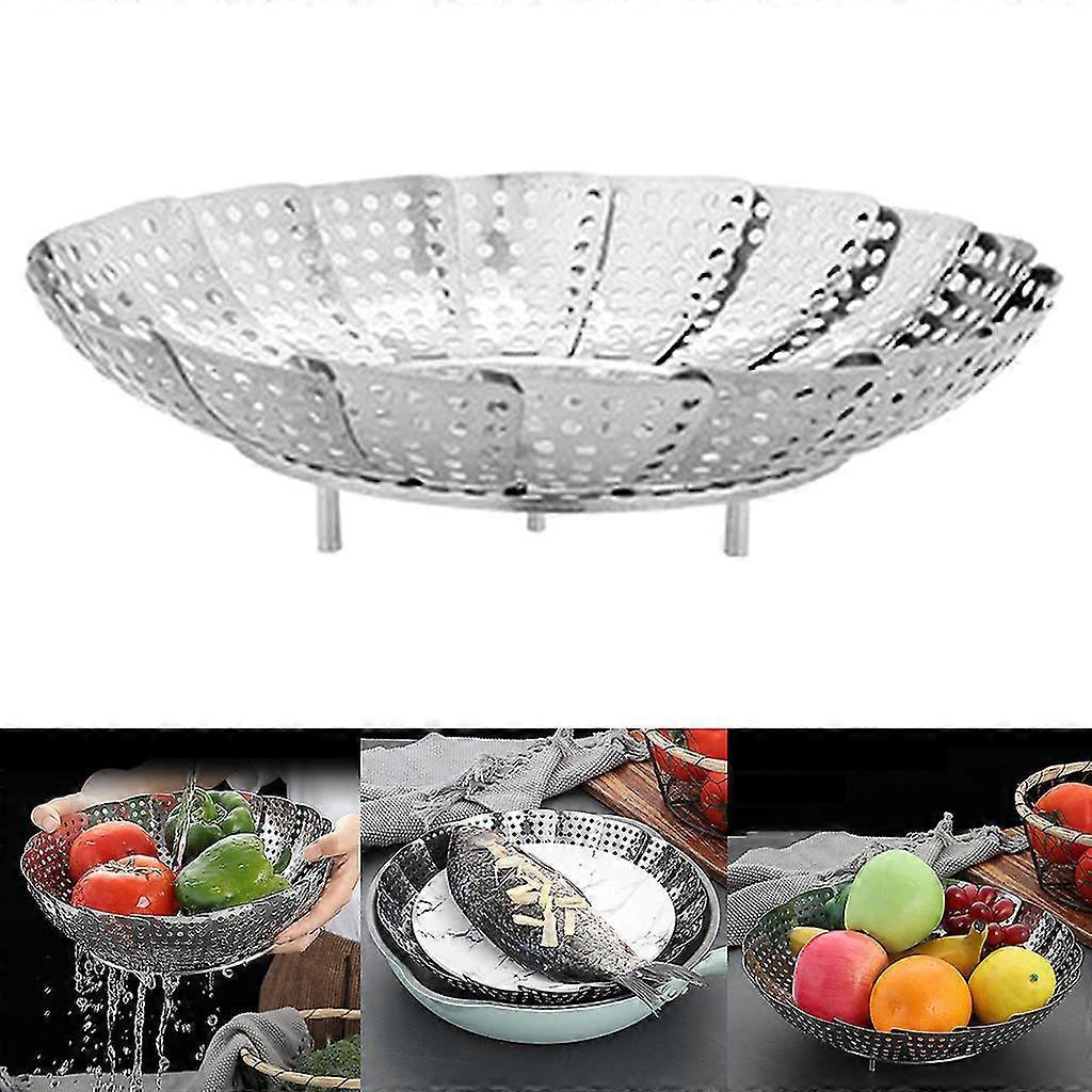 Stainless Steel Steamer Plate Retractable Expandable Insert Fits