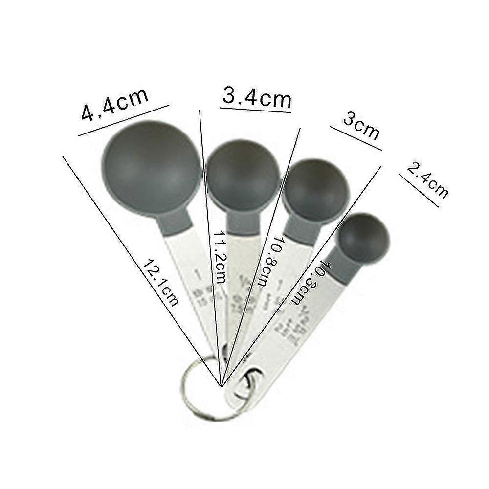 Measuring Cups And Spoons Set, 8 Piece Stackable Stainless Steel Handle Accurate Tablespoon For Measuring Dry And Liquid Ingredients Small Teaspoon Wi