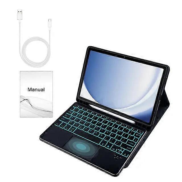 Case Latency-free Colorful Backlit Keyboard Cover For Samsung Tab A9 Plus Wireless Bluetooth With Protective