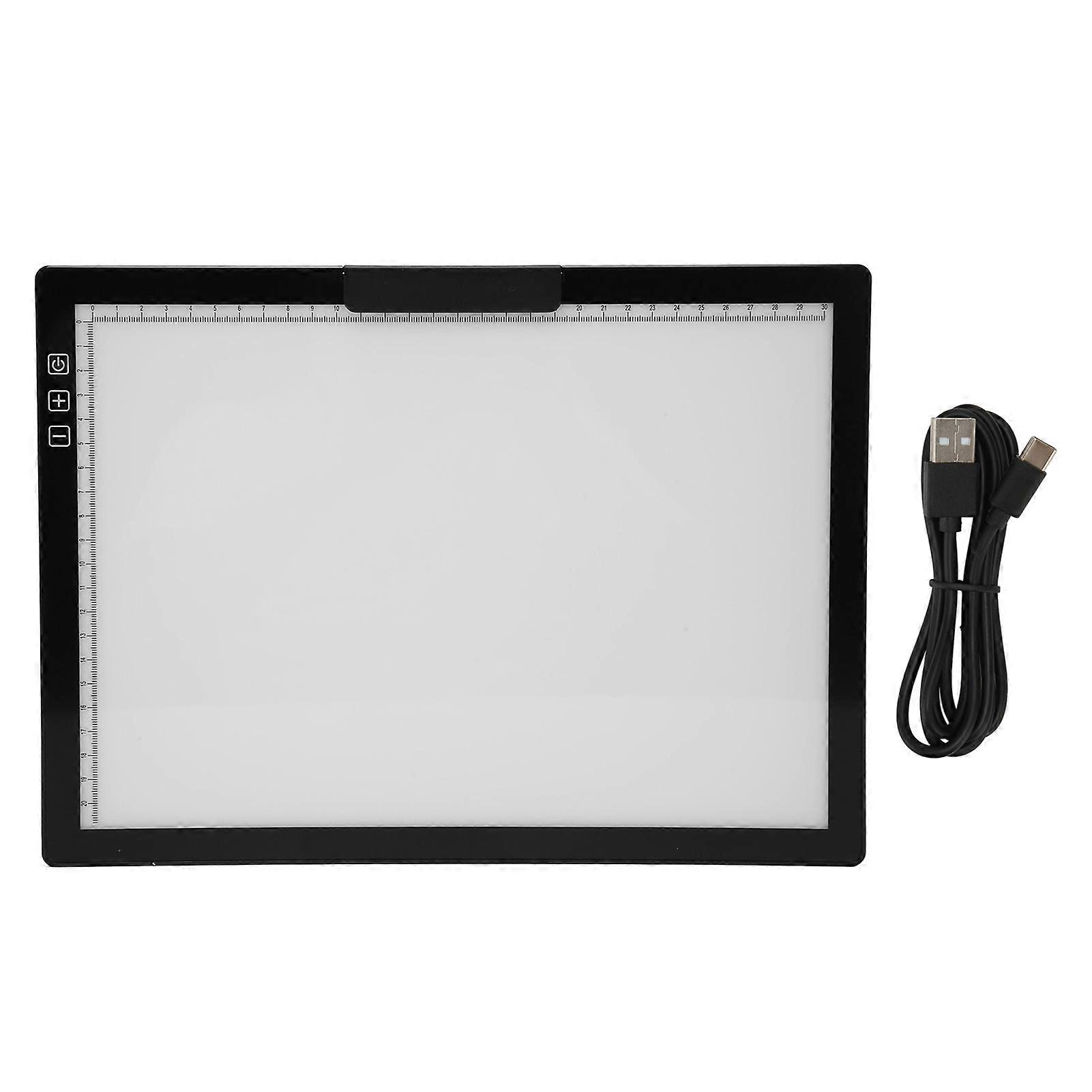 A4 Tracing Light Pad Ultratynn oppladbar bærbar A4 Tracing LED Board Lysboks for kunstnere som tegner skisse