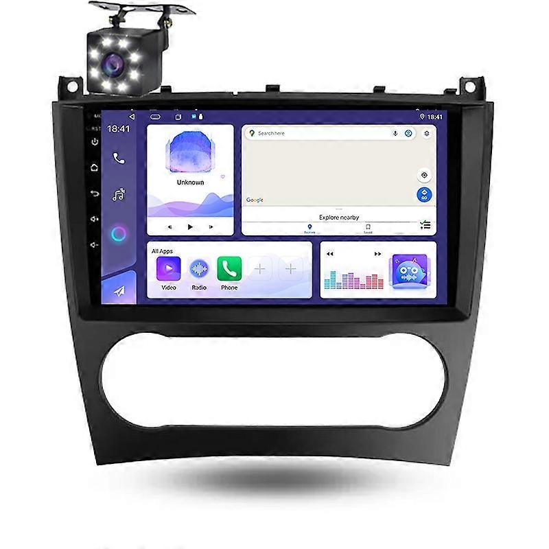For Benz C Class W203 W209 C180 C200 2004-2011 Radio Multimedia Video Player Carplay Navigation GPS